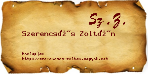 Szerencsés Zoltán névjegykártya